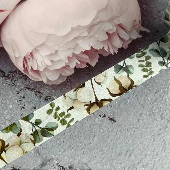 Cotton Plants With Sand Dollar Eucalyptus, Washi Tape, 1 Full Roll - Picture 5 of 8